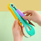 2-Piece Fruit Carving Tool Set Melon Baller Scoop Knife Stainless Steel(Green)