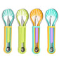 2-Piece Fruit Carving Tool Set Melon Baller Scoop Knife Stainless Steel(Green)