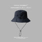 Navy blue Packable Bucket Hat Unisex Wide Brim Foldable Sun Protection Hiking Travel Cap