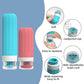 Silicone Travel Toiletry Bottles Set Leakproof Squeeze Containers with Case(03)