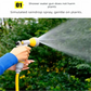 Yellow Portable Hose Reel Cart with 14m Hose 7-Pattern Spray Gun Garden Watering System