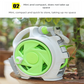 Yellow Portable Hose Reel Cart with 14m Hose 7-Pattern Spray Gun Garden Watering System