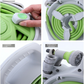 Yellow Portable Hose Reel Cart with 14m Hose 7-Pattern Spray Gun Garden Watering System
