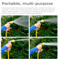 Yellow Portable Hose Reel Cart with 14m Hose 7-Pattern Spray Gun Garden Watering System