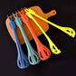 Blue  2-Piece 3-in-1 Multi-Functional Egg Whisk & Food Tongs Set