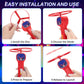 Red LED Light Up Flying Disc Cat Toy Interactive UFO Launcher with Replacement Discs