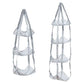 Grey 3-Layer + 4-Layer Hanging Mesh Storage Bag Set for Balls Toys and Sports Gear