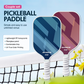 Fantasy Purple Striped Fiberglass Pickleball Paddle Set – 4 Balls & 2 Lightweight Shock-Absorbing Rackets with Versatile Carry Bag for Outdoor Play