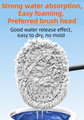 Professional Telescopic(55-120cm) Car Microfiber Wash Mop with 2 Brush Cover - 90° Rotating Detachable Brush Head, 15° Ergonomic Curved Rod & Handle - Durable Aluminum Alloy Chenille Brush for Car, Home and Window Cleaning