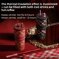Red British Equestrian Plaid 710ML Insulated Travel Mug with Dual-Drink Lid, Straw & Straw Cap - Ceramic Liner Car Coffee Tumbler with Tea Water Separator Ball and Matching Protective Sleeve (Delux Gift Box)