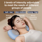 Blue Wireless Rechargeable Cervical & Lumbar Massager Pillow with 4 High/Low Massage Points, 42°C Constant Heat, 3 Speeds and Adjustable Strap – Multifunctional Shiatsu Back Massage Cushion for Neck Waist Shoulder Relief