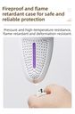 1 Pairs Light Grey Portable USB Shoe Dryer – Intelligent Constant Temp Boot Warmer Built-In Violet Light for Deodorising & 360° All-Round Cyclic Thermal Drying