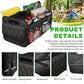 45L Foldable Large Car Trunk Organizer with Muti Pockets & Strong Handles – Mutifunctional Heavy Duty Oxford Cloth Storage Box & Portable Cargo Bundle for SUVs Sedans Trucks