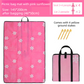 2-in-1 Foldable 145 x 200CM Outdoor Picnic Mat and Storage Handled Bag with Pink Sunflower Pattern & 4 Ground Stakes - Portable Waterproof Camping Blanket Travel Picnic Rug for 3-4 People Outdoor use