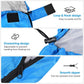 210 x 75cm Beige Portable Envelope Camping Sleeping Bag 1.3kg Thickened Warm Sleeping Bag with Carry Bag, Convertible Blanket Design & 4 Seasons Cold Weather or Warm for Hiking Travel Indoor Outdoor Use
