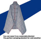 200x140cm Blue Large Outdoor Camping Imitation Silk Cotton Wearable Warmth Blanket, Quilted Poncho Shawl Throw with Storage Bag, Lightweight Warm Camping Quilt for Camping Travel Home Use