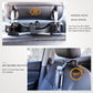 4 Pack Silver Car Headrest Hook with Phone Holder for Purses Bags and 4-6.5 Inch Smartphones, Universal 360 Rotation Back Seat Storage Hook and Mobile Stand