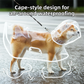 8XL Size Waterproof EVA Transparent Dog Hooded Raincoat and Pet Full-Coverage Poncho with Adjustable Snaps & Hidden Leash Opening, Quick-Drying and Easy to Clean for Small Medium Large Dogs