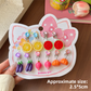 8-Piece Fruit Resin Hair Accessories Set with 5-Type Fruit Hair & Ear Clips, Hair Ties, Pearl Bracelet and Necklace, Cute Colourful Summer Fruity Headwear Kit for Daily Wear, Party Styling and Girls Gift Giving