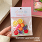 8-Piece Fruit Resin Hair Accessories Set with 5-Type Fruit Hair & Ear Clips, Hair Ties, Pearl Bracelet and Necklace, Cute Colourful Summer Fruity Headwear Kit for Daily Wear, Party Styling and Girls Gift Giving