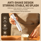 J-17 White Wireless Handheld Electric Milk Frother / Egg Beater with 2 Stainless Steel Heads, 3-Speed Stable and Anti-Splash, Typec Rechargeable