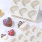 48 Cavity Heart Shaped Silicone Nonstick Easy Release Baking Molds(2PCS) - Food Grade Heart Chocolate Mousse Cake Baking Tray for Dessert Candy Jelly