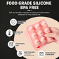 2-Pack Pink 18 Cavity Heart Chocolate Flexible Silicone Nonstick Mould with 3 Heart Shapes - Oven Freezer Safe, Easy Release & Clean Dessert Tray for Candy Mousse Jelly Cake Baking