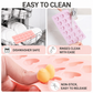 2-Pack Pink 18 Cavity Heart Chocolate Flexible Silicone Nonstick Mould with 3 Heart Shapes - Oven Freezer Safe, Easy Release & Clean Dessert Tray for Candy Mousse Jelly Cake Baking