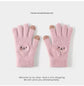 Pink Winter Cashmere-Like Scarf and Gloves Gift Set for Women - Solid Color Tassel Warm Neck Wrap with Touchscreen Knit Mittens, Premium Gift Box - Birthday & Holiday Present