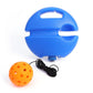 Pickleball Trainer Rebound Practice Set with Orange Tethered Ball and Blue Fillable Base -Solo Training Aid for Beginners and Advanced Players Solo Practice and Skill Development