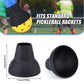 4-piece Blue Complete Pickleball Training Set Pickleball Starter Training Kit  with Paddle Ball Retriever Rebound Trainer and Practice Ball
