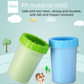 Green small size Pet Paw Cleaner Cup Portable Dog Paw Washer with Soft Silicone Bristles TPR Silicone Cleaning Cup for Muddy Paws Dogs and Cats