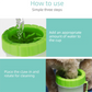 Green small size Pet Paw Cleaner Cup Portable Dog Paw Washer with Soft Silicone Bristles TPR Silicone Cleaning Cup for Muddy Paws Dogs and Cats