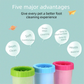 Green small size Pet Paw Cleaner Cup Portable Dog Paw Washer with Soft Silicone Bristles TPR Silicone Cleaning Cup for Muddy Paws Dogs and Cats