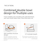 2 pcs  Grey and White Cat Feeding Station with Water Dispenser &  Slow Feeder Bowl Plus Cat Scratching Mat Set Brown 40x60cm Pet Dining and Furniture Protection Bundle
