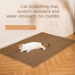 2 pcs  Grey and White Cat Feeding Station with Water Dispenser &  Slow Feeder Bowl Plus Cat Scratching Mat Set Brown 40x60cm Pet Dining and Furniture Protection Bundle