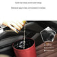 Black Car Trash Can - Foldable Dual-Layer Waterproof Car Garbage Bin , Space-Saving, Easy Clean, Portable Storage for Vehicle Interior, Durable Faux Leather Material