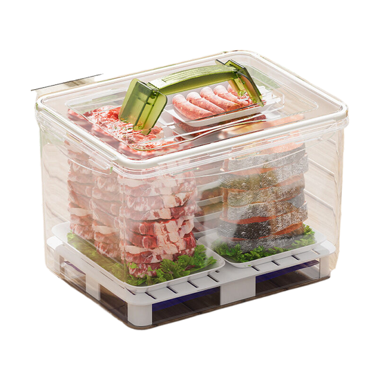 Portable outdoor ice tray storage box 10.5L