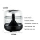 Black 650ML USB Mini Humidifier with Aromatherapy Function, Cool Mist Air Humidifier for Bedroom, Home Office, Quiet Large Mist Output Diffuser with Night Light