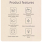 2 pcs Relaxing Winter Set - Beige Nursing Cape and White Mini Humidifier Soothing – Soft Postpartum Shawl & 650ml USB Air Humidifier for Home Comfort，Relax Self Care Present for Women