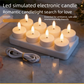 LED Rechargeable Flameless Candle Night Light Set (4 Units, with Lampshade)– USB Charging Decorative Tea Light Ambient Lighting for Christmas & Home Decor