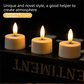 LED Rechargeable Flameless Candle Night Light Set (8 Units, with Lampshade)– USB Charging Decorative Tea Light Ambient Lighting for Christmas & Home Decor