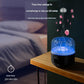 White Jellyfish Aroma Diffuser Humidifier LED Night Light 280ml USB Essential Oil Diffuser with 3 Timing Modes Color Changing Ambient Mist Lamp for Bedroom Office Relaxation