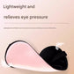 Grey Spandex Sleep Eye Mask - 360 Degree Blackout, Zero Pressure Fit, Adjustable Strap, Includes Storage Bag and Earplugs for Travel and Napping