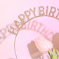 Golden Happy Birthday Rhinestone Headband - Alloy Party Hair Accessory with Sparkling Letters, Lightweight Design for Celebrations and Photo Props