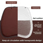 Purple Universal Honeycomb Gel Seat Cushion - Breathable Cooling Pad for Car & Office - Ergonomic Pressure Relief & Non-Slip Design for Long Sitting
