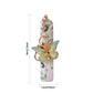 3 Pack Red 5ml Portable Perfume Atomizer Keychain Butterfly Charm Floral Refillable Travel Spray Bottle Set - Same Design
