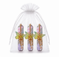 3 Pack Blue 5ml Portable Perfume Atomizer Keychain Butterfly Charm Floral Refillable Travel Spray Bottle Set - Same Design