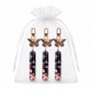 3 Pack Black 5ml Portable Perfume Atomizer Keychain Butterfly Charm Floral Refillable Travel Spray Bottle Set - Same Design