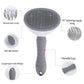 Transparent cat Complete Cat Care Set - One-Touch Deshedding Brush, Stainless Steel Nail Clipper & Fur Collection Locket